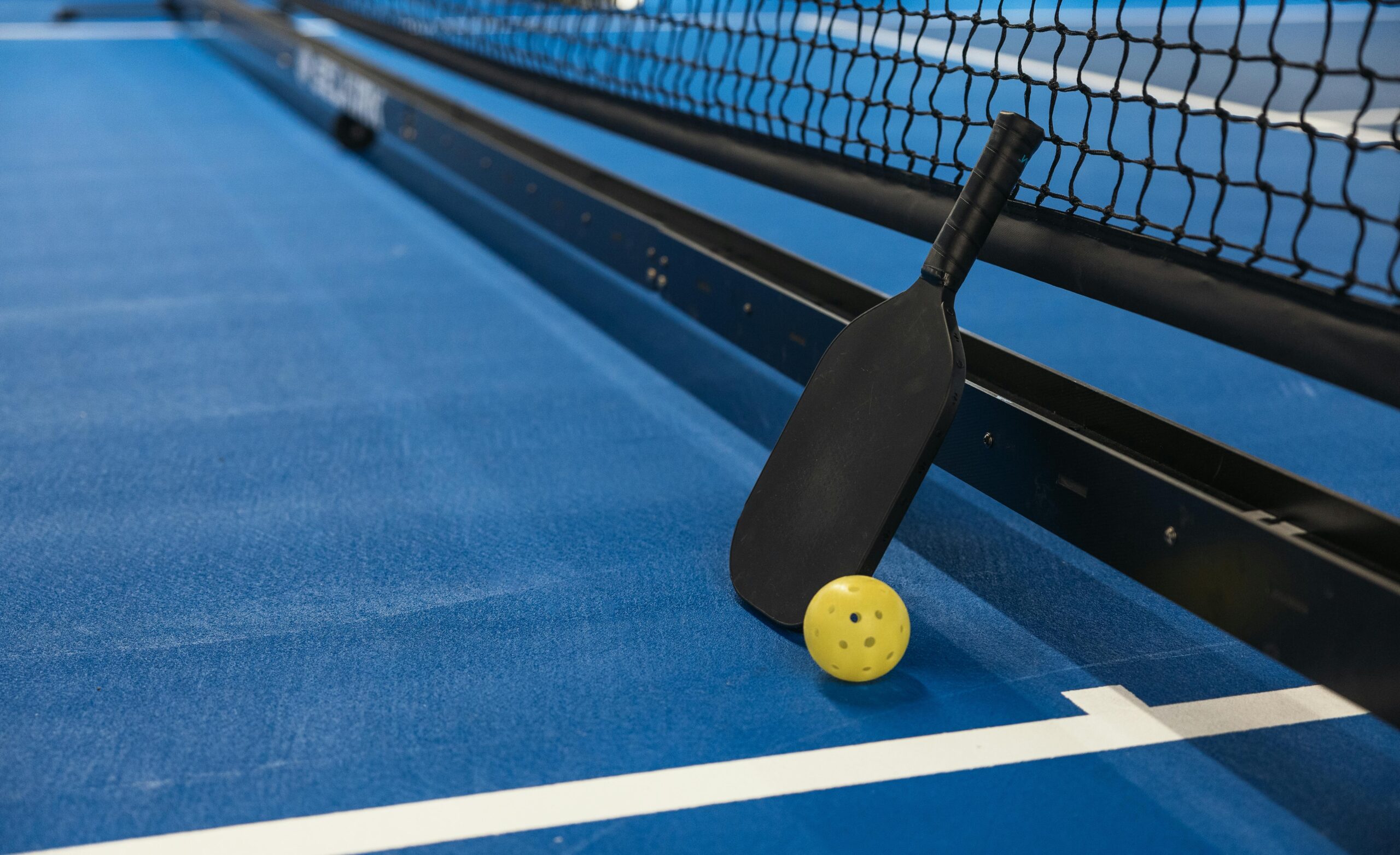 Pickleball paddle and ball